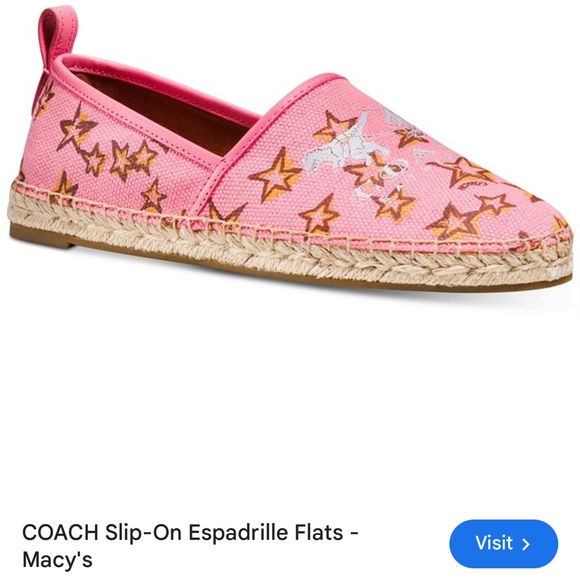 Coach Slip-On Espadrille Flats - Picture 4 of 6